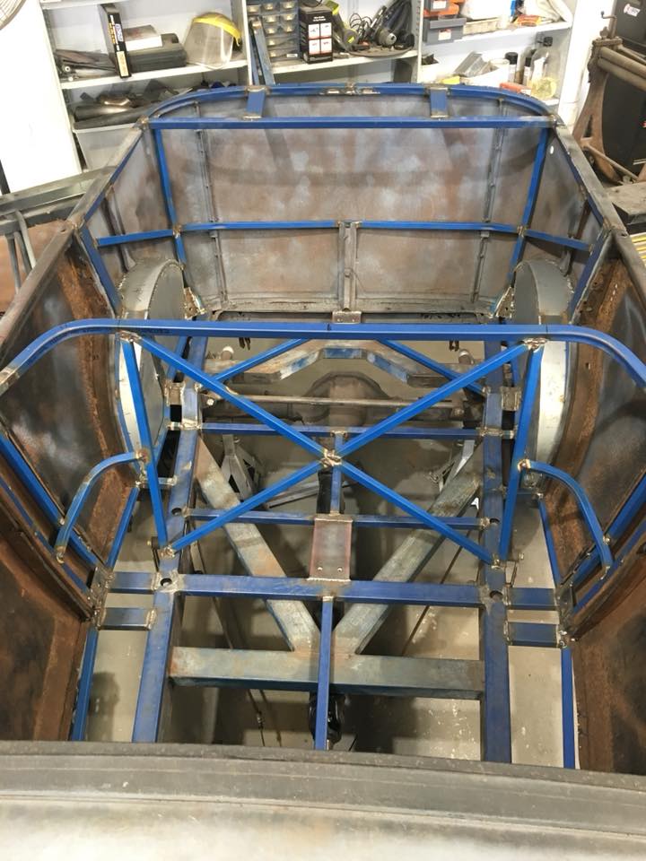 Replace original timber with steel for strength and practicality