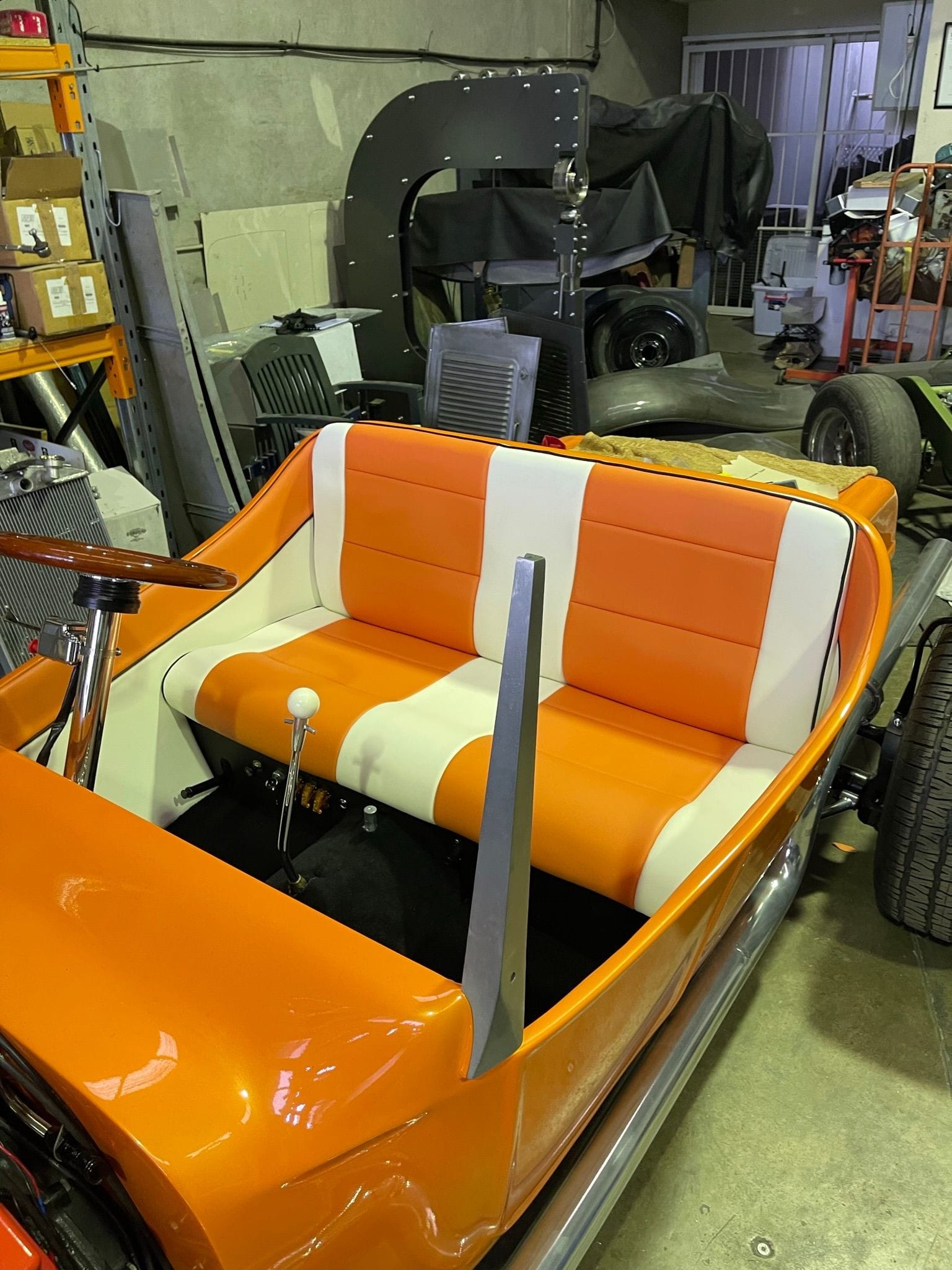 Custom interior T Bucket seat