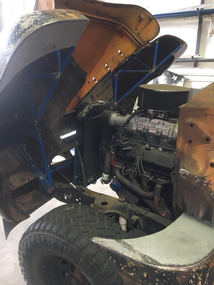 Hotrod flip front bonnet